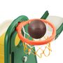 Baby Vivo Kinderrutsche / Rutsche mit Basketballkorb - Froggy in Dunkelgr�n