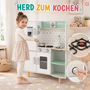 Baby Vivo Kinderk�che Spielk�che aus Holz - Gustavo in Wei�