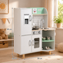 Baby Vivo Kinderk�che Spielk�che aus Holz - Gustavo in Wei�