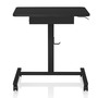 Makika Stehpult / Laptoptisch h�henverstellbar mit Rollen und Schublade in Schwarz