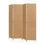Makika Trennwand / Raumteiler aus Holz / Bambus Faltbar - Natur Braun