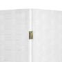 Makika Trennwand / Raumteiler aus Papier und Holz Faltbar - Wei� Eckig