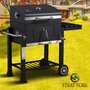 Strattore Holzkohlegrill / quadratischer BBQ XL Grillwagen aus Eisen