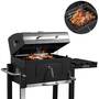 Strattore Holzkohlegrill / quadratischer BBQ XL Grillwagen aus Eisen