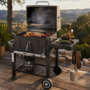 Strattore Holzkohlegrill / quadratischer BBQ XL Grillwagen aus Eisen