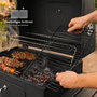 Strattore Holzkohlegrill / quadratischer BBQ XL Grillwagen aus Eisen