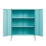 Makika Aktenschrank / B�roschrank 80x35x102cm Industrial M�bel in Hellblau