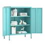 Makika Aktenschrank / B�roschrank 80x35x102cm Industrial M�bel in Hellblau