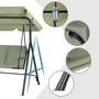 Strattore Hollywoodschaukel Gartenschaukel / Gartenliege 175 x 110 x 153 cm - Gr�n