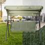 Strattore Hollywoodschaukel Gartenschaukel / Gartenliege 175 x 110 x 153 cm - Gr�n