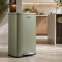 MAXCRAFT M�lleimer / Treteimer mit Soft Close Deckel - 50 Liter in Gr�n