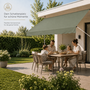 Strattore Klemmmarkise / Balkonmarkise Sonnenschutz 300 cm - Matcha Gr�n