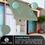 Strattore Klemmmarkise / Balkonmarkise Sonnenschutz 350 cm - Matcha Gr�n