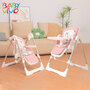 Baby Vivo 3in1 Kinderhochstuhl / Babywippe h�henverstellbar f�r Kinder - Lulu in Rosa