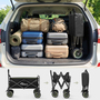 SAMAX Faltbarer Bollerwagen Offroad Camping Edition bis 200 kg - Schwarz / Matcha Gr�n