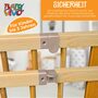 Baby Vivo Laufgitter aus Holz 8 Elemente - individuell verstellbar - PREMIUM in Gelb