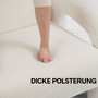 Makika Loungesessel Einzelsofa Lia aus Boucl in Wei
