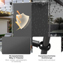 Strattore Ausziehbare Klemmmarkise / Senkrechtmarkise h�henverstellbar 120 x 310 cm - Anthrazit