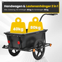 SAMAX Lastenanh�nger / Fahrradanh�nger 90 Liter / 80 Kg mit Kupplung - Mountain
