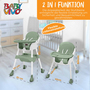 Baby Vivo Design 2in1 Kinderhochstuhl - Oscar in Gr�n