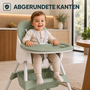 Baby Vivo Design 2in1 Kinderhochstuhl - Oscar in Gr�n