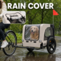 zoomundo Hundeanh�nger Fahrradanh�nger f�r Hunde Jacky - in Beige/Schwarz