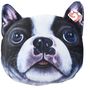 Boston Terrier Kopf Pl�sch Kissen Kuschelkissen Dekokissen Sofakissen 40cm  