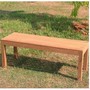 Teakholz Wartebank 120cm Gartenbank aus Teak Parkbank Sitzbank Holzbank Bank