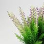 Heidekraut k�nstliche Erika 31cm im Zinktopf lila, pink oder rosa Dekopflanze