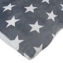 Dekokissen Mikrofaser Flanell Sterne 45x45cm Wendeoptik Sofakissen Couchkissen