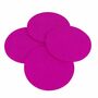 Untersetzer 4erSet Filz pink 12cm Glasuntersetzer rund Filzuntersetzer