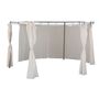 Seitenteile f�r Pavillon rund 3,5m 6er Set Polyester beige rot grau taupe