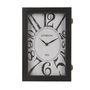 Wanduhr schwarz oder wei� mit 30x20cm Kasten Holz Tischuhr Standuhr Uhrenschrank