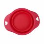 Reisenapf Rot 19cm Silikon Napf Hundenapf faltbar Silikonnapf Hund