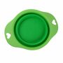 Reisenapf Gr�n 19cm Silikon Napf Hundenapf faltbar Silikonnapf Hund