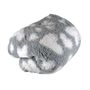 Teddydecke Wohndecke grau wei� Herzen Lammfelloptik 150x200cm Kuscheldecke