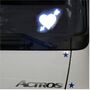 LED Herz Dekoration f�r LKW in wei� Beleuchtung 24V