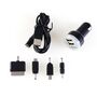 USB Ladeger�t Set 6tlg Mini Micro Adapter Zigarettenanz�nder Ladeadapter KFZ
