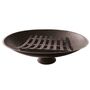 Feuerschale mit Holzlege Metall 50cm schwarz Feuerkorb Grill Feuerstelle Feuer