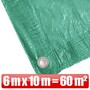 Abdeckplane Gewebeplane Plane 6x10m 90g/m� gr�n Bootsplane