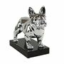 Casablanca - Skulptur, Figur - Bulldogge - Bulli - Silber - H�he: 32 cm - Polyresin