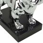Casablanca - Skulptur, Figur - Bulldogge - Bulli - Silber - H�he: 32 cm - Polyresin