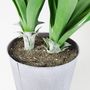 Kunstblume Agave im Zinktopf 70cm gr�n Dekopflanze Kunstpflanze Topfpflanze Deko