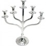 Kerzenst�nder Acheron Alu 5 Kerzen 42x17x45 cm Aluminium poliert silber Deko 