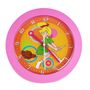Kinderuhr Bibi Blocksberg Quarz 22x22cm Kinderwanduhr rosa Wanduhr Kinder Uhr