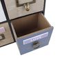 Schr�nkchen 25x25x10cm MDF Vintage Look Kommode mit 4 Schubladen Schubladenbox