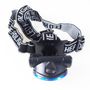 Stirnlampe LED 200Lumen 3W 4,8x6,9x5,5cm schwarz blau einstellbare Kopflampe