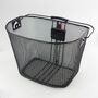 Fahrradkorb inkl. Lenkeradapter schwarz vorn 34x25x26cm Metall Fahrrad Korb