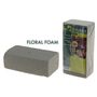 Steckschaum ca. 20x10x7,5cm Schaum f�r Blumen zum Basteln grau 