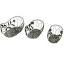 Metall Dekok�rbe Set 3tlg. oval antik grau Korb Dekokorb Pflanzkorb Korbset